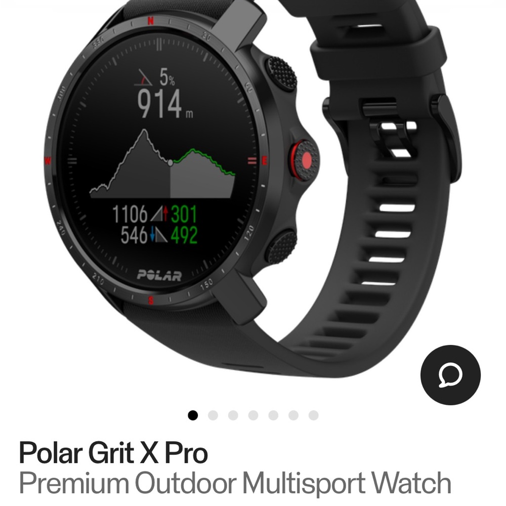 Grit X Pro Premium Black Smartwatch